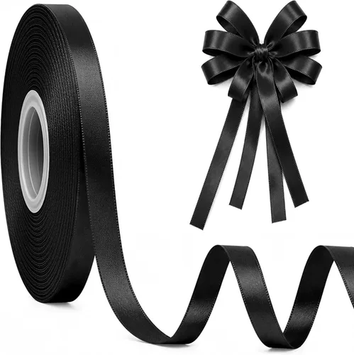 Miniatura 13 de Fullive Cinta de 1 pulgada para envolver regalos, cinta de Halloween de color morado oscuro de 30 yardas Sleek Glossy, Wear Resistant, Easy Cut