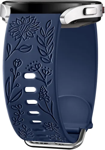 Miniatura 19 de Samsung Galaxy - Correa deportiva de silicona grabada con girasol de 1.575 pulgadas/1.732 pulgadas, para mujeres y hombres Marrón