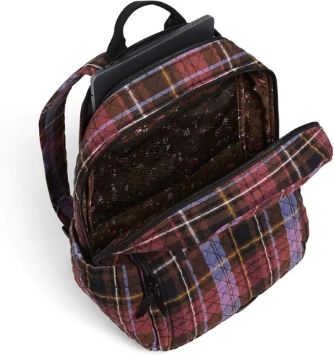 Miniatura 2 de Vera Bradley Mochila Campus de algodón para mujer, tartán acogedor, talla única