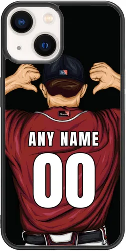 Miniatura 29 de Custome - Funda de teléfono de béisbol, diseño creativo de béisbol deportivo con número de estrella para iPhone 15, 14, 13, 12, 11 Pro Max Plus Mini