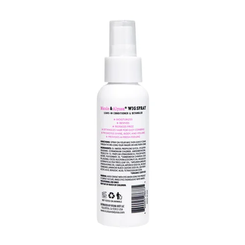 Miniatura 3 de Nicole & Alyssa - Spray de peluca para cabello sintético - Acondicionador sin enjuague, desenredante, hidratante (tamaño de viaje - paquete de 2)