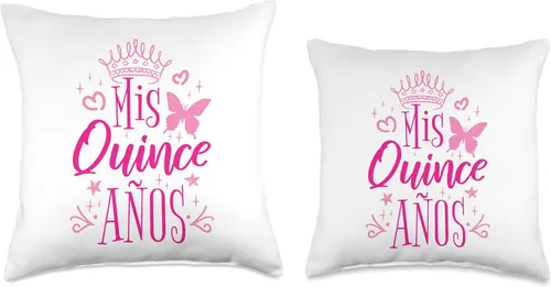 Miniatura 3 de 15 Birthday Quinceanera Gifts Sweet 15 Mexican Birthday Party Quinceanera Mis Quince Años - Almohada de 16 x 16 pulgadas, multicolor