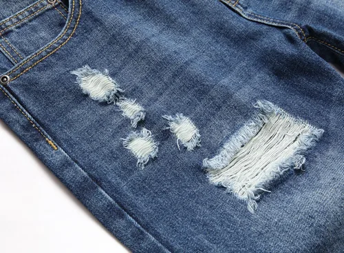 Miniatura 5 de Liuhond Pantalones de mezclilla lavados rasgados y desgastados para hombre