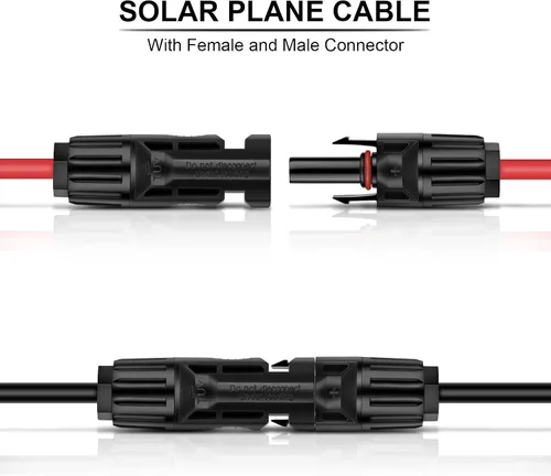 Miniatura 8 de iGreely Cable de calibre 10, cable solar a anillo tórico, kit de adaptador de panel solar, conector de cable para controlador de carga solar de RV