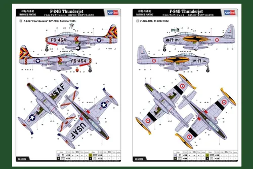 Miniatura 4 de Hobby Boss Kit de construcción de modelo de avión Thunderjet F-84G