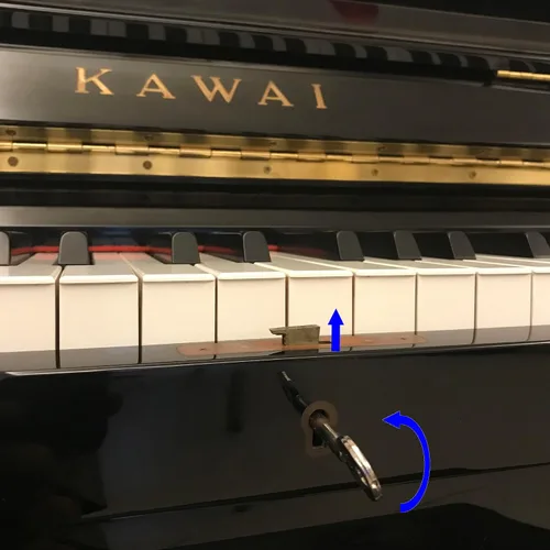 Miniatura 4 de NeoPRO Llave de bloqueo Fallboard genérica para piano vertical YAMAHA KAWAI (vertical) Grand(Baby) (piano vertical YAMAHA/KAWAI)