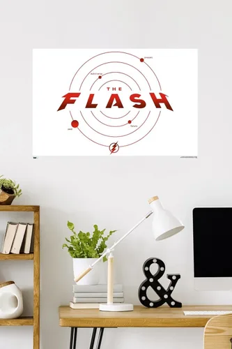 Miniatura 13 de Trends International DC Comics Movie The Flash - Póster de pared de la línea de tiempo Versión con marco dorado