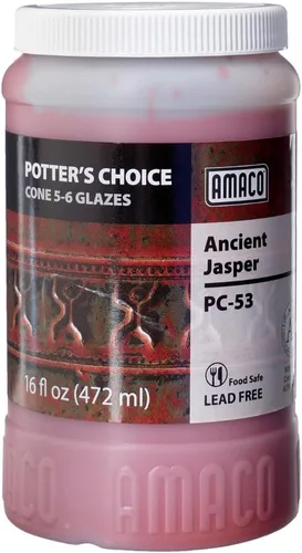Miniatura 31 de AMACO Potter's Choice High Fire Glazes - Esmalte de 6 pintas, paquete de clase No. 3, 6 colores surtidos, cono de fuego medio alto en capas 5-6 (PC)