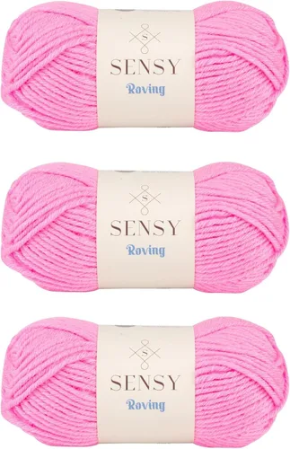 Miniatura 90 de Sensy Roving - Ovillo de lana multicolor, 3.5 onzas, 132 yardas, calibre 5, voluminoso (otoño)