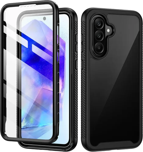 Miniatura 20 de seacosmo Diseñada para funda de teléfono Galaxy A14 5G, cubierta de cuerpo completo a prueba de golpes, con protector de pantalla integrado, funda
