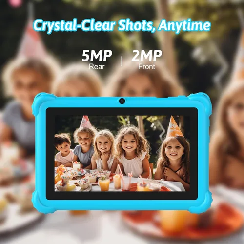 Miniatura 6 de Tablet infantil de 7 pulgadas para niños pequeños, Android 12, 4 GB de RAM, 32 GB de ROM, WiFi, Bluetooth, pantalla IPS de protección ocular segura