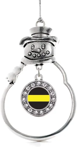 Miniatura 179 de Inspired Silver - Roller Queen - Adorno de Navidad plateado - Adorno circular para árbol de Navidad con circonita cúbica - Decoración colgante