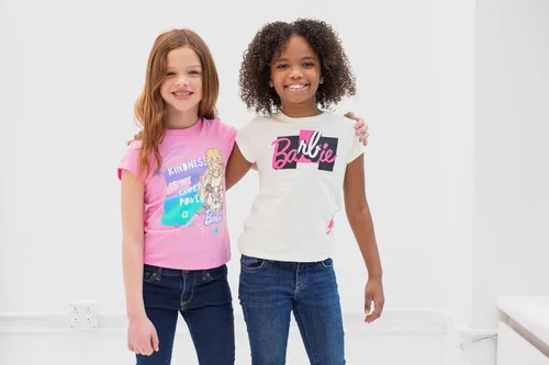 Miniatura 4 de Barbie Paquete de 2 camisetas para niñas de niños pequeños a niños pequeños