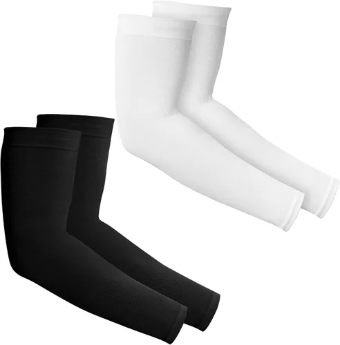 Miniatura 19 de Mangas de brazo de protección solar UV para hombres y mujeres, manga de enfriamiento de compresión deportiva UPF 50, base de cáncer de piel Bronce