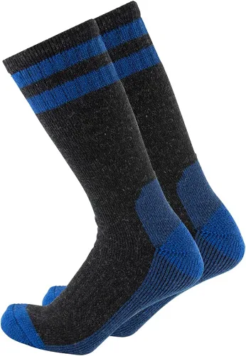 CEREBRO Calcetines de lana merino para hombre, calcetines acolchados a media pantorrilla, que absorben la humedad, calcetines de senderismo para