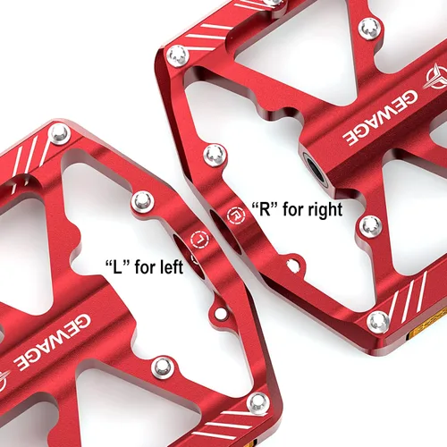 Miniatura 7 de Pedales de bicicleta de 9/16 pulgadas, pedales de bicicleta con reflectores, 3 rodamientos sellados, pedales de plataforma ancha para bicicleta