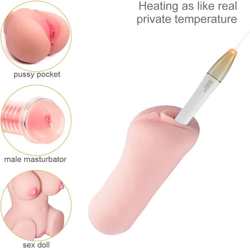 Miniatura 2 de FST Barras con control de calentamiento automático para vagina artificial portátil. Productos sexuales para adultos
