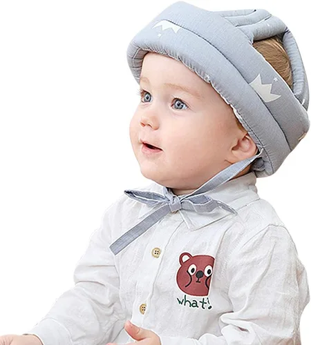 Miniatura 2 de Gorro protector para la cabeza para bebé, suave, sin golpes, ajustable, cojín para la cabeza, para niños pequeños, gateando y caminando