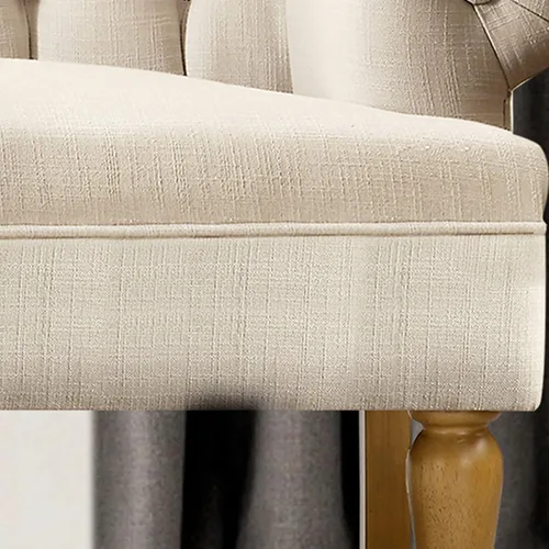 Miniatura 5 de Rosevera Sofá de dos plazas para sala de estar, lino, beige clásico