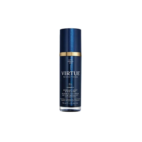 VIRTUE Correct Overnight - Elixir para el cuero cabelludo y el cabello, sin medicamentos, probado por dermatólogos, seguro para todo tipo de