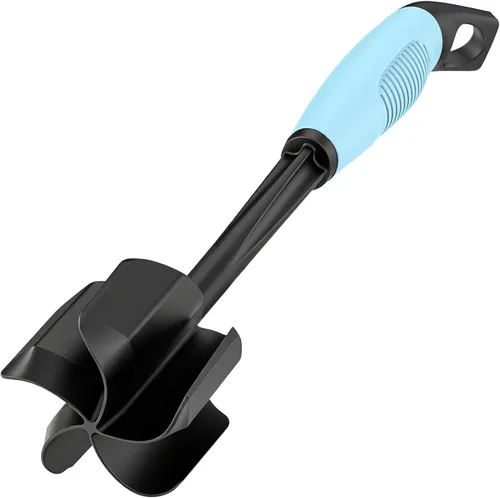 Ourokhome Picador de carne y triturador de papas, triturador de carne molida de nailon resistente al calor para hamburguesas, 5 cuchillas curvas,