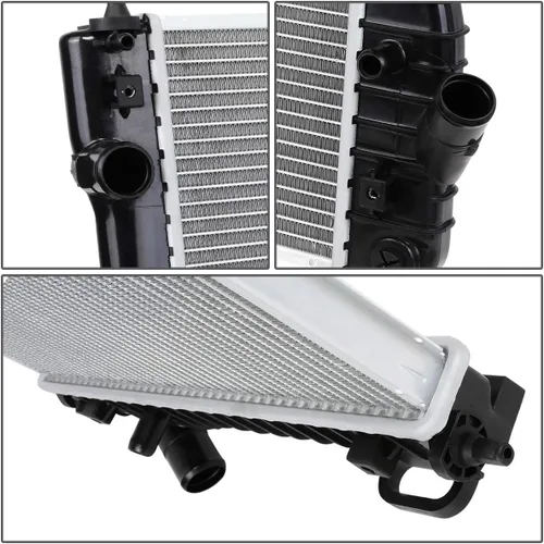Miniatura 3 de DNA Motoring OEM-RA-13097 Radiador de núcleo de aluminio estilo OE de 1 fila compatible con 09-11 Pontiac G3 / Aveo5 AT, 23-5/8 pulgadas de ancho x