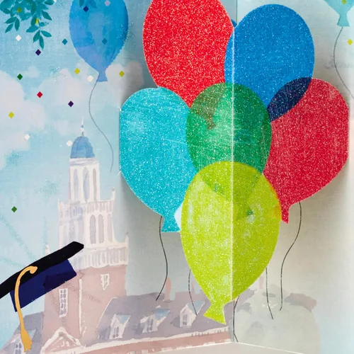Miniatura 6 de Hallmark Tarjeta de graduación desplegable de Paper Wonder (A Time to Celebrate)