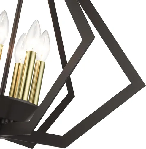 Miniatura 8 de Livex Lighting 40926-01 Lámpara de araña, latón antiguo