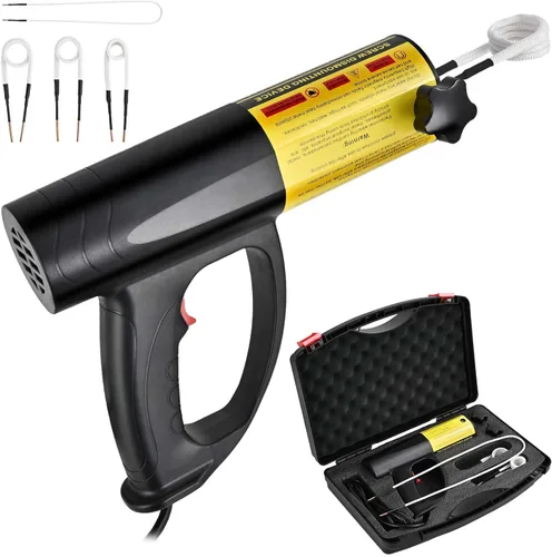 Eliminación de pernos del calentador de inducción, kit de calentador de inducción magnético de 1500 W 110 V con 4 bobinas, calentador de mano para