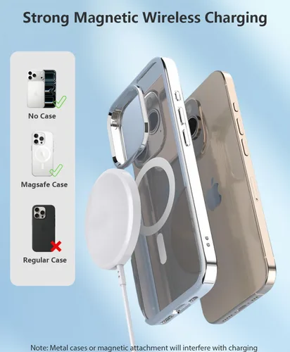 Miniatura 3 de Cargador inalámbrico magnético [certificado Apple MFi], 3.3 pies, 15 W, cargador rápido Apple Mag-Safe con bloque de carga rápida USB C compatible