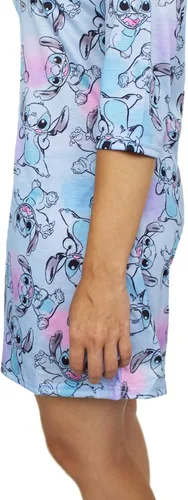 Miniatura 6 de Disney Lilo & Stitch - Pijama de manga 34 para mujer, Azul Patchwork