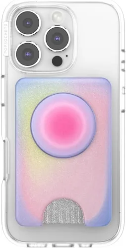 Miniatura 5 de PopSockets Billetera para teléfono con agarre expandible, soporte para tarjetas de teléfono, compatible con carga inalámbrica, cartera compatible