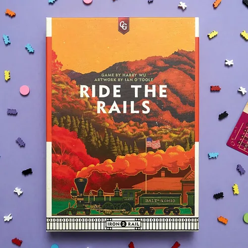 Miniatura 9 de Capstone Games: Ride The Rails, juego de mesa de estrategia central, de 3 a 5 jugadores, 1 página de reglas, tiempo de juego rápido de 60 minutos, a