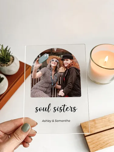Miniatura 3 de Marco de fotos personalizado con cualquier nombre, palabras e imagen, marco de fotos personalizado de madera, soporte de escritorio, placa