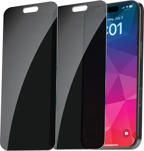 Miniatura 11 de BLACK+DECKER Paquete de 2 protectores de pantalla de vidrio templado para iPhone (privacidad_iPhone 13/13 Pro/14)