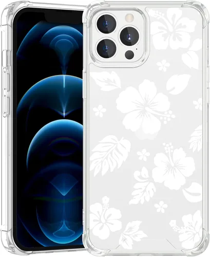 Miniatura 89 de Funda para iPhone 8 Plus y iPhone 7 Plus, linda funda Kawaii azul hibisco hawaiano floral estética floral para niñas preppy mujeres