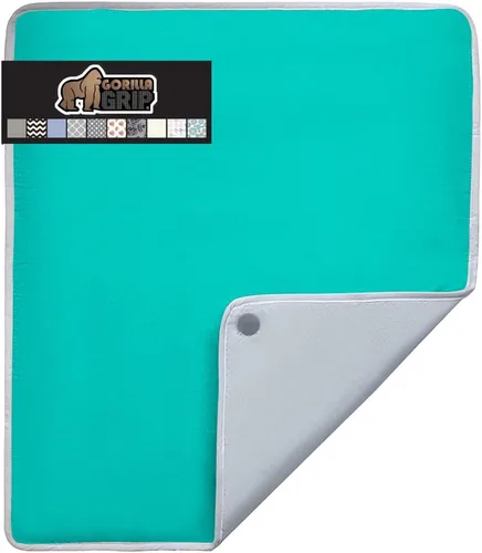 Miniatura 21 de GORILLA GRIP The Original - Funda y almohadilla para tabla de planchar, revestimiento de silicona, acolchado grueso resistente a la quemadura, Gris