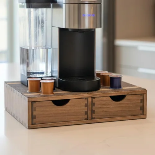 Miniatura 5 de DDYURI Cajón Organizador de Almacenamiento para Cápsulas de Café - Organizador de Escritorio Multifuncional con Cajones Para Cápsulas K de Cafetera