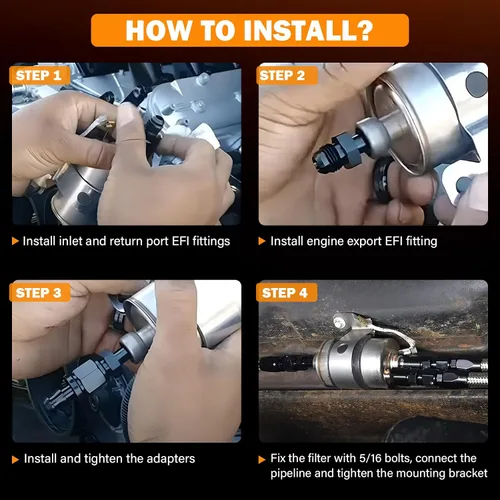 Miniatura 7 de Yinlowa LS Swap Regulador de filtro de combustible de 58 PSI para conversión C5 Corvette EFI, compatible con motores Chevy V8 1999-2014 4.8L 5.3L