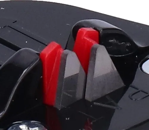 Miniatura 8 de Herramienta para afilar cuchillos, afilador de cuchillos manual pequeño de alta dureza para encimera con ventosa para cuchillo para tijeras