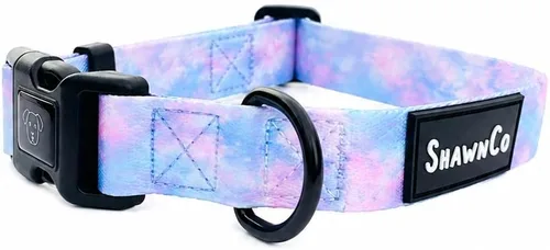 ShawnCo Dream Walk - Collar de perro de alta calidad, ajustable y cómodo para perros pequeños, medianos, grandes y extra grandes (S, algodón de