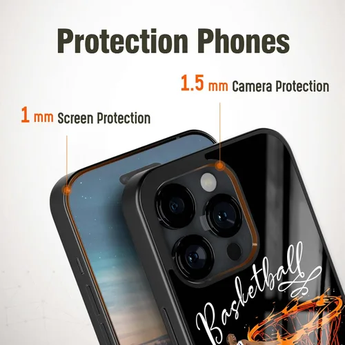 Miniatura 4 de Fundas de teléfono de baloncesto personalizadas para iPhone 8 11 12 13 14 15 16 17 Pro Max Plus Mini para Samsung A03 A13 A14 A15 A51 A52 A53 A54