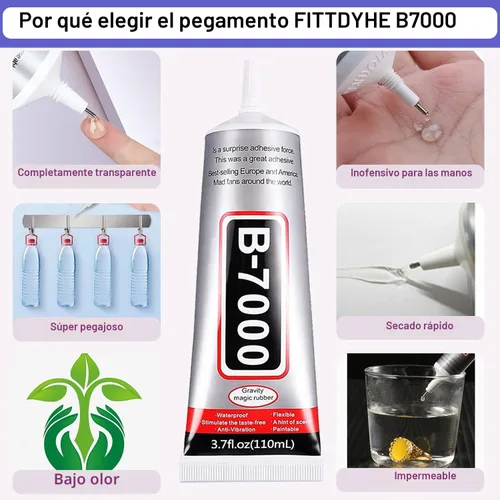 Miniatura 5 de B7000 - Pegamento adhesivo de diamantes de imitación para manualidades, 2 unidades de 3.7 fl oz con 5 bolígrafos de punteo, lápiz de cera y pinzas