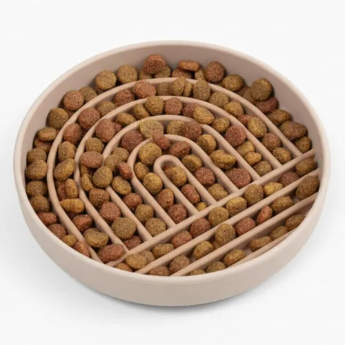 Miniatura 18 de Should We Go? Comedero lento para perros y cachorros, cuenco de silicona para comer lentamente, diseño moderno de alfombrilla para lamer, reduce