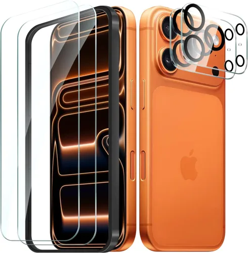 Miniatura 11 de Paquete de 2+2 protectores de pantalla de privacidad para iPhone 17 Pro Max con protector de lente de cámara, película de protección de vidrio