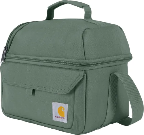 Miniatura 3 de Carhartt Lonchera con dos compartimentos para 12 latas, duradera, totalmente aislada, para mujeres y hombres, lonchera grande (negro)