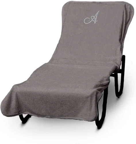 Miniatura 9 de Luxury Hotel & Spa - Funda para Tumbona de Piscina con Monograma, Letras Bordadas en Bloque - Extra Absorbente 100% Algodón Turco - Rizo Suave