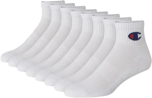 Champion Calcetines para hombre, calcetines de tobillo, calcetines deportivos acolchados, paquete de 6 y 12 pares