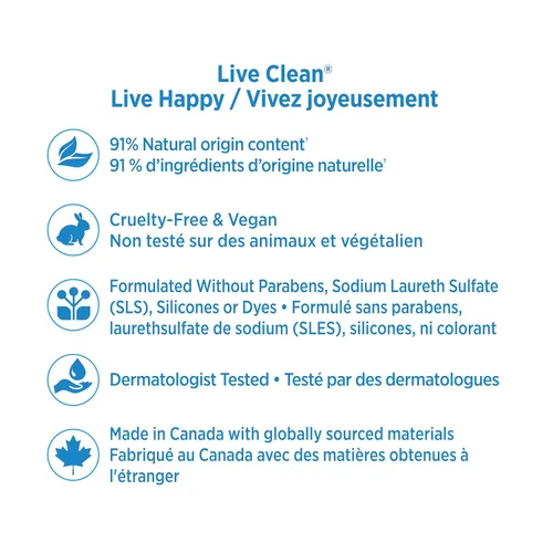 Miniatura 4 de Live Clean Champú, leche de coco hidratante, 12 onzas
