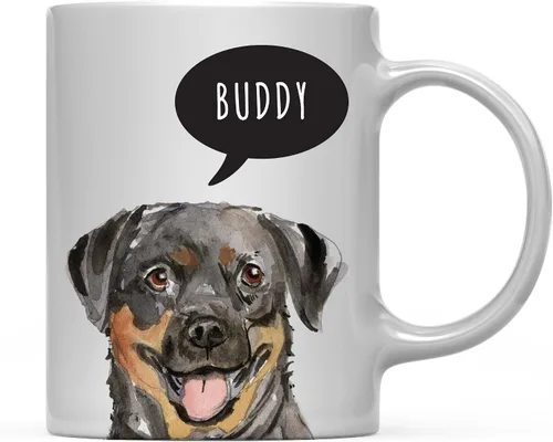 Miniatura 81 de Andaz Press Taza de café personalizada de 11 onzas para perro, Shih Tzu Shorter Haired Up Close, paquete de 1 Shih Tzu pelo más corto personalizado